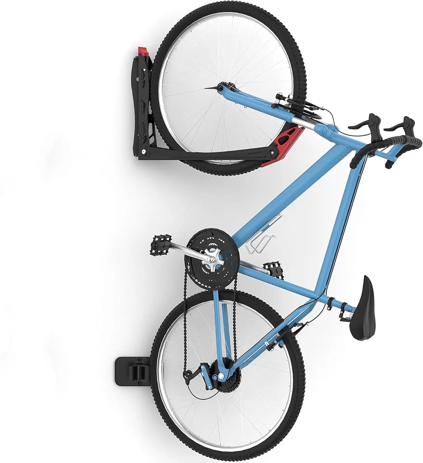 WALMANN BIKEPAL No Lifting Wall Mounted Swivel Bike Rack, Bike Wall Hangers for Garage Space Saving Vertical Bike Storage(1 Pack) by GreenHaven Gardens