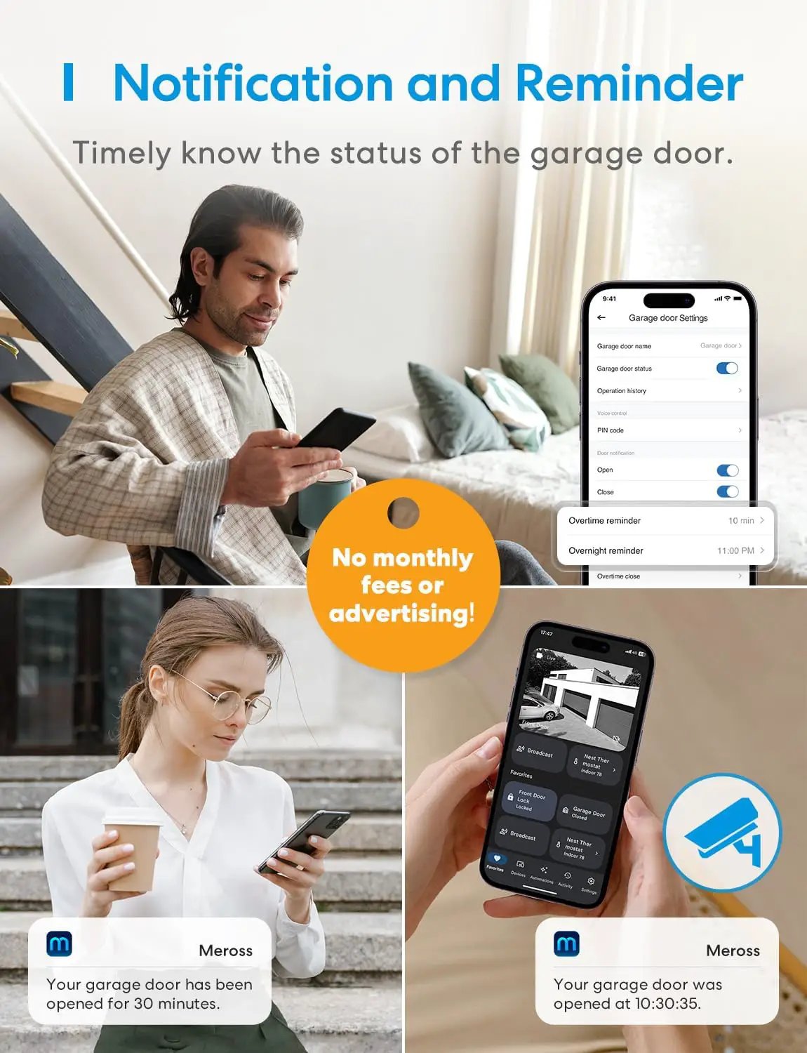 meross Smart Garage Door Opener Remote, Compatible with Apple HomeKit, Amazon Alexa, Google Assistant, CarPlay and SmartThings, No Hub Required by GreenHaven Gardens