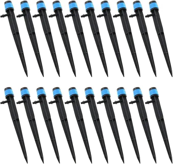 E-outstanding 20-Pack Irrigation Drippers 360 Degrees Adjustable Full Circle Type Micro Spray Drip Emitters Watering Sprinklers Garden Water Irrigation System Sprayers by GreenHaven Gardens