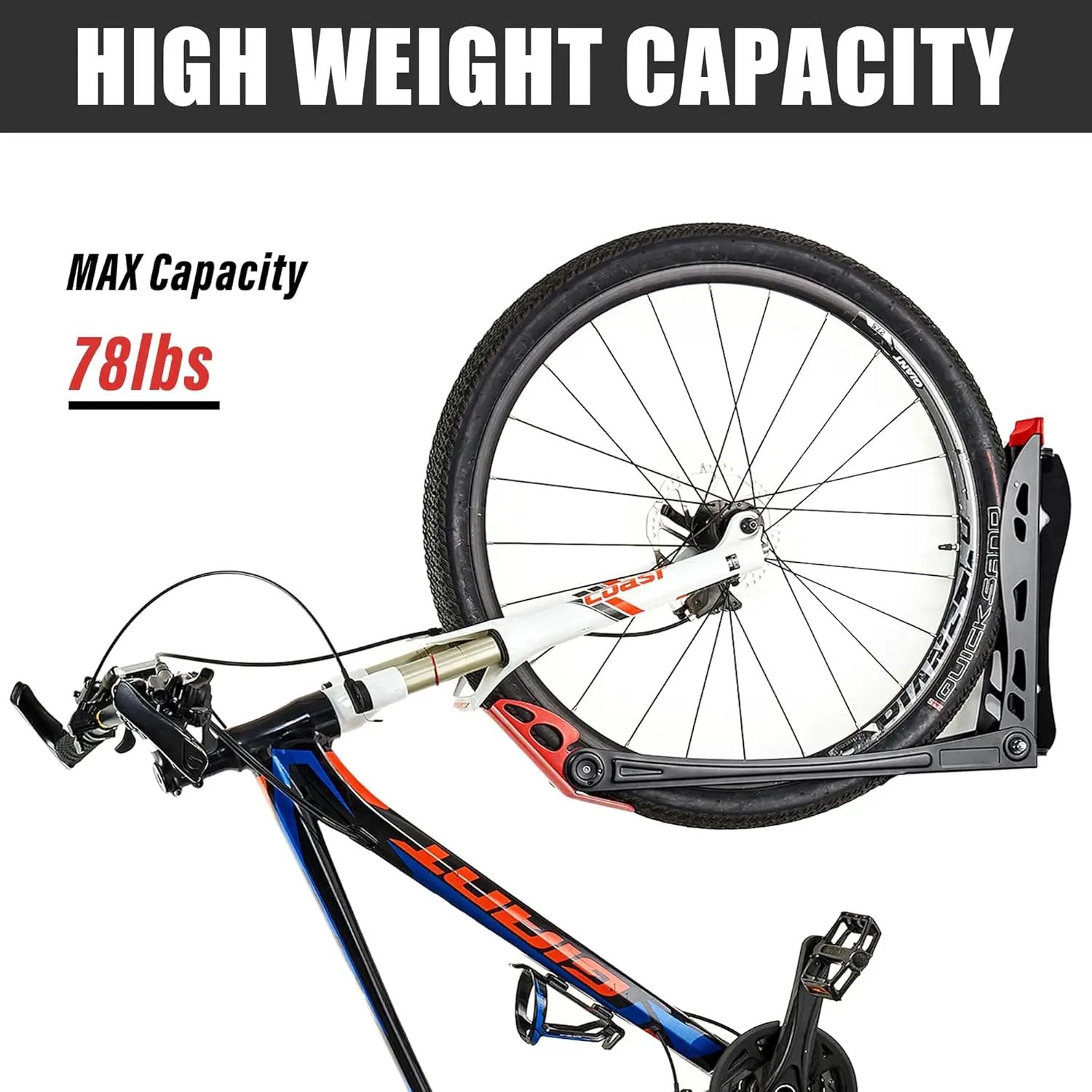 Wallmaster BIKEPAL Swivel Bike Rack, Wall Mounted Vertical Bike Storage Hanger, Space Saving for Home and Garage, 2 Pack by GreenHaven Gardens