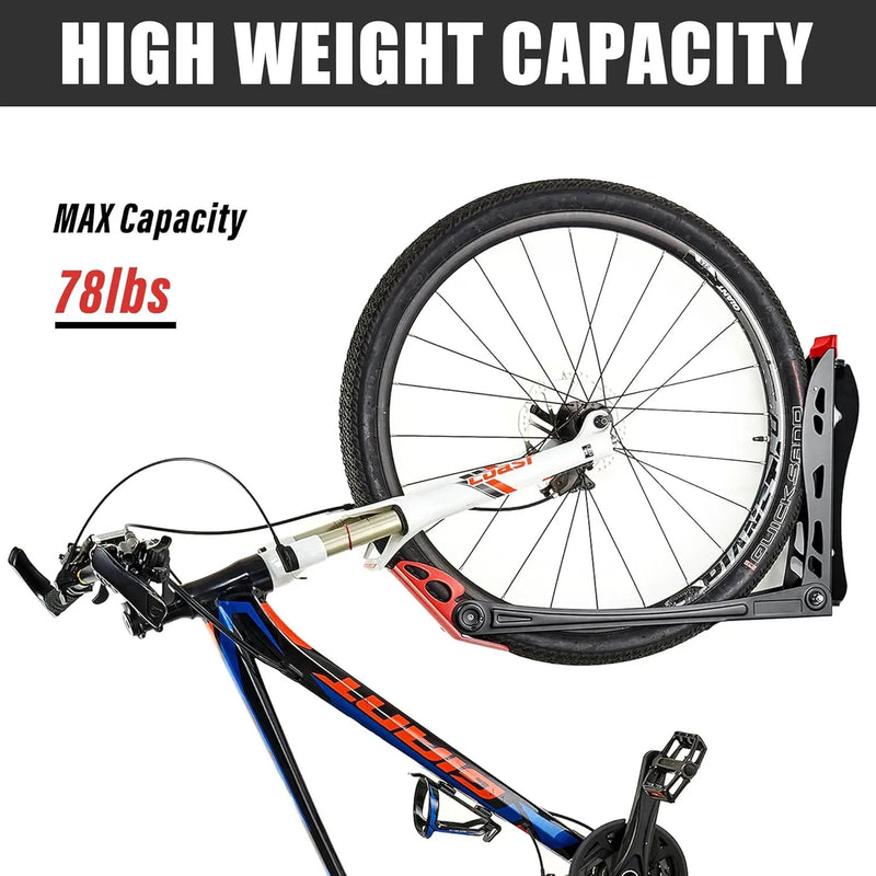 Wallmaster BIKEPAL Swivel Bike Rack, Wall Mounted Vertical Bike Storage Hanger, Space Saving for Home and Garage, 4 Pack by GreenHaven Gardens