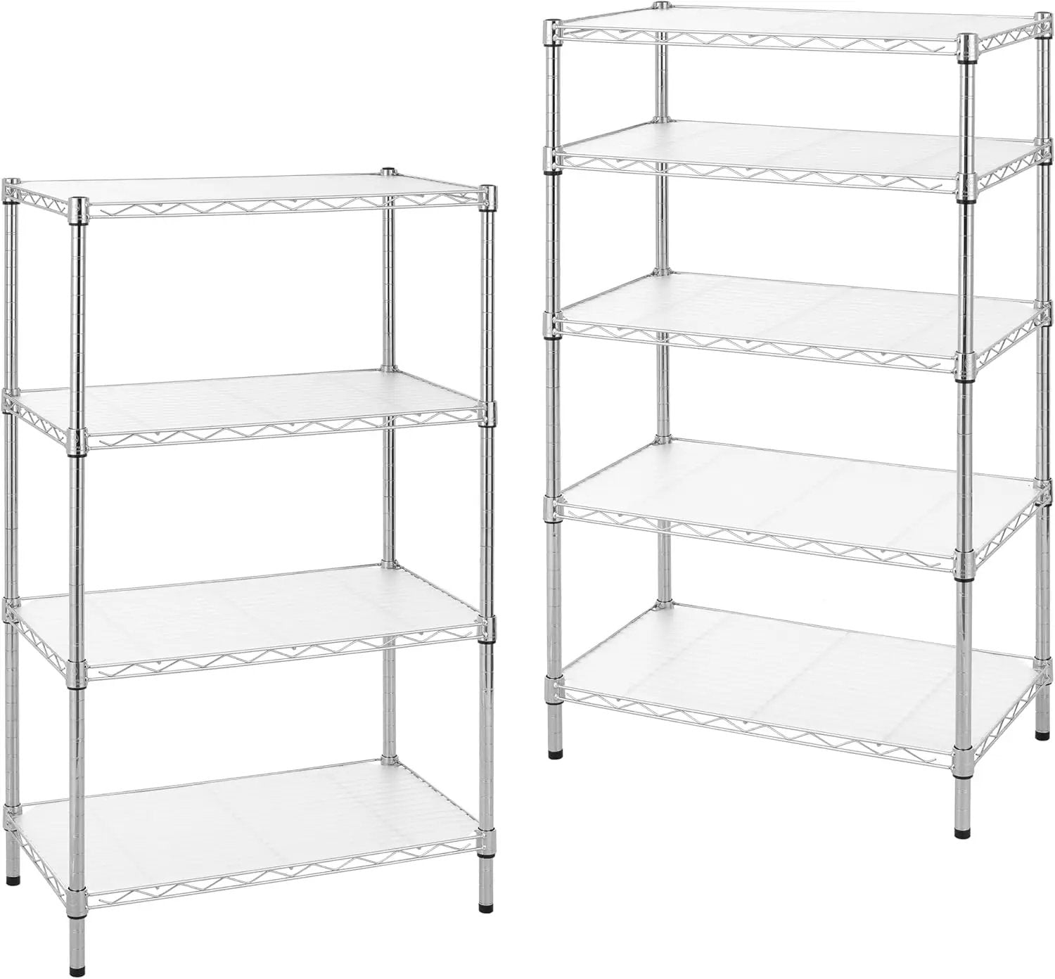 Finnhomy 9-Tier Wire Shelving Unit Adjustable Steel Wire Rack Shelving, 81 Inches Height 9 Shelves Metal Storage Rack, Pantry Shelves for Storage with PE mat, NSF Certified, Chrome by GreenHaven Gardens
