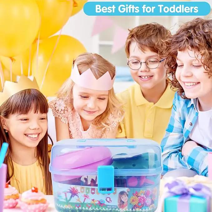 BEMITON Flower Building Toy Set for Girls, Best Birthday Gifts for 3 4 5 6 7 Year Old Kids, Arts and Crafts Kit for Toddlers, STEM Activities and Gardening Pretend Playset, 148 pcs by GreenHaven Gardens
