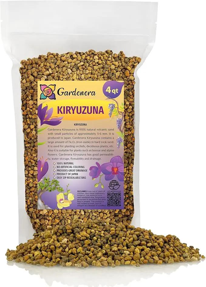Premium Kiryuzuna - Authentic Bonsai Soil Enrichment for Root Resilience - 4 Quart by GreenHaven Gardens
