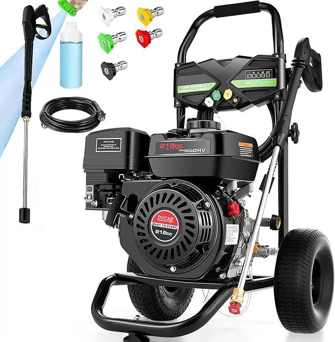 4200PSI Pressure Washer 4.0GPM Gas Power Washer 212CC Gas Powered Washing Machine Commercial High Pressure Washer with 25ft Hose&5 Nozzles for Patio Garden Yard Vehicle,EPA/CARB/ETL by GreenHaven Gardens
