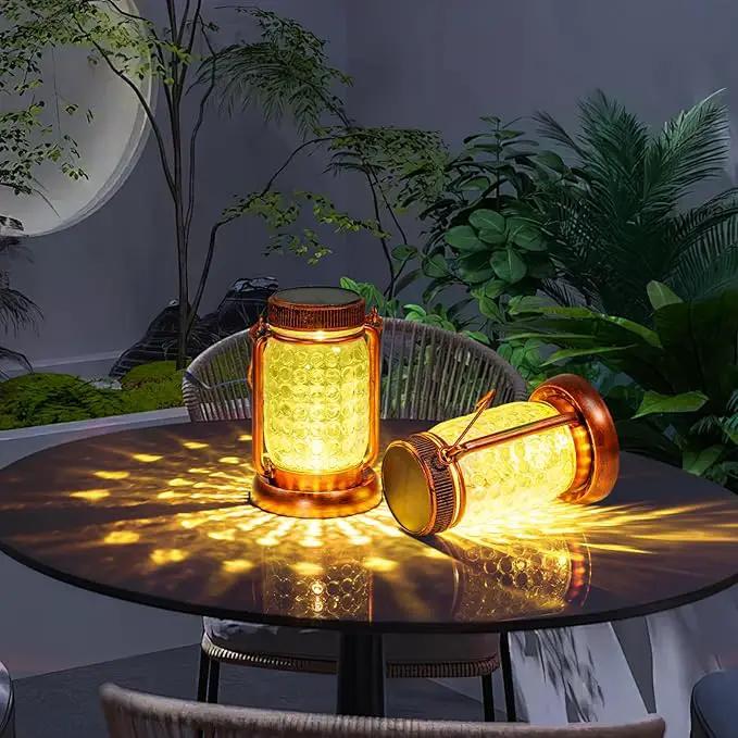 Outdoor Garden Decor, 4 Pack Solar Lantern Waterproof Warmwhite Mason Jar Hanging Lights, Porch Decorative for Garden Yard Patio Backyard Deck Courtyard Lawn by GreenHaven Gardens