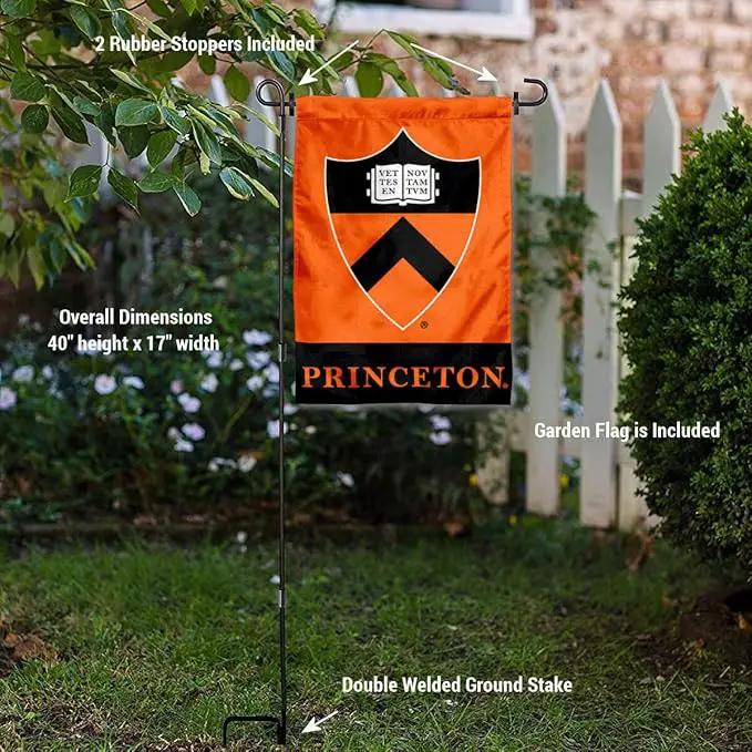 College Flags & Banners Co. Princeton Tigers Garden Flag with Stand Holder by GreenHaven Gardens