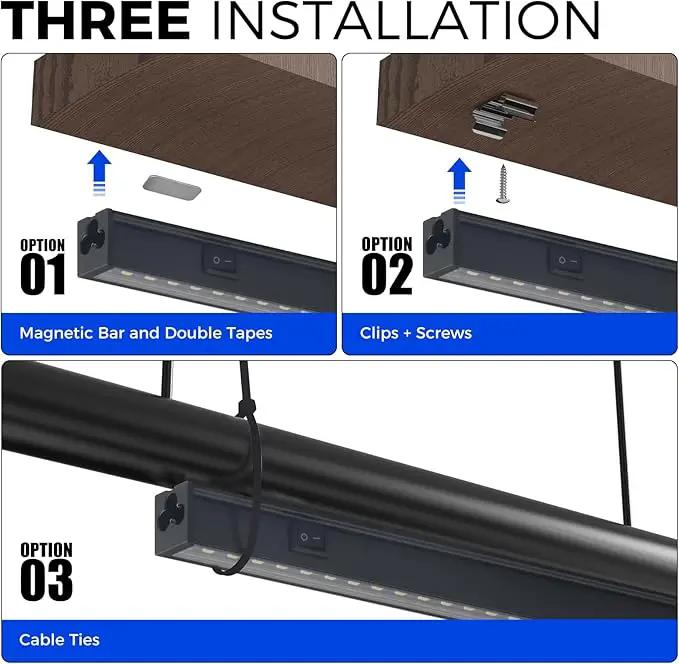 Barrina T5 Plant Lights for Indoor Growing, 3FT 128W (8 X 16W) Led Grow Light with Magnetic Design, Full Spectrum Grow Light Strip with Black Cover, Plug and Play, 5000K, 8 Packs by GreenHaven Gardens