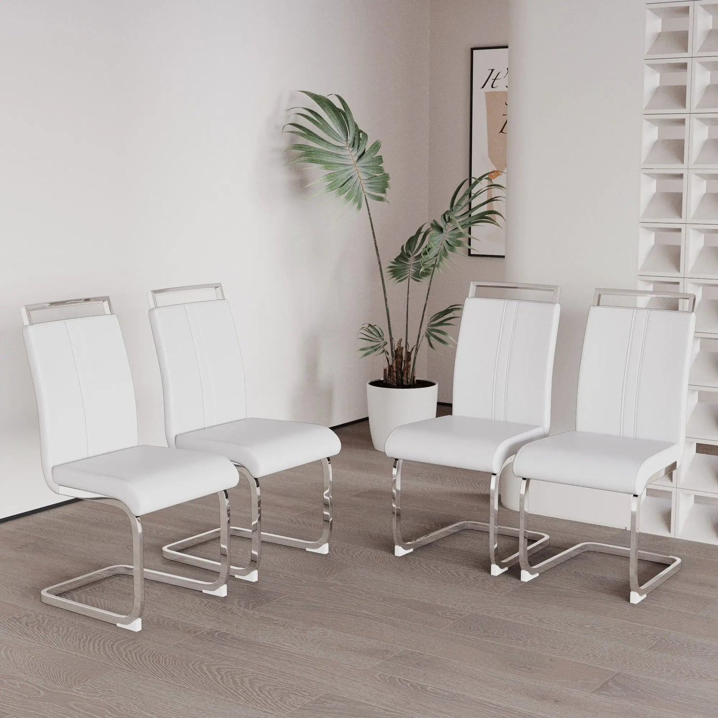 Modern Dining Chairs With Padded Seat, High Back by Unique Piece Furniture