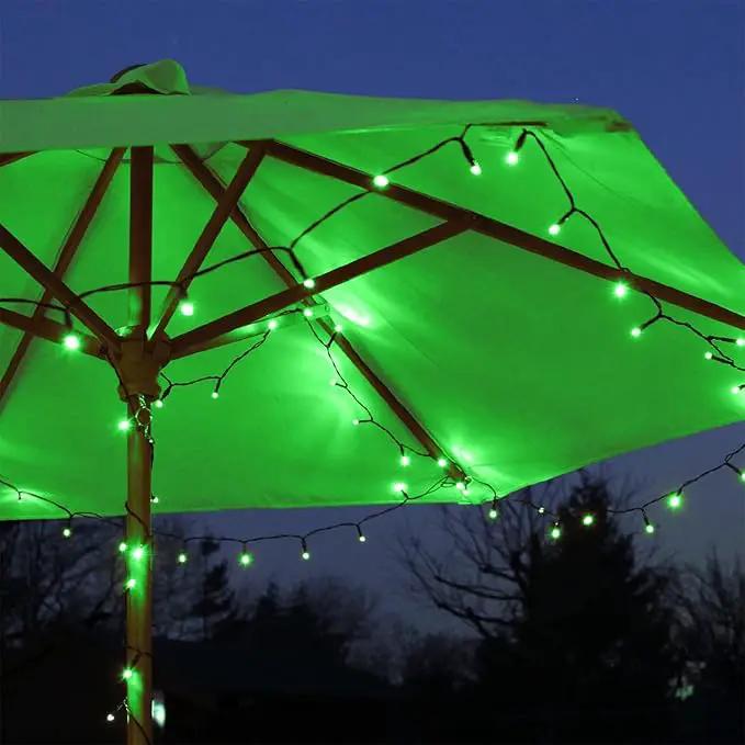 2 Pack Green Solar Lights Outdoor - Outdoor,Waterproof,8 Modes, Each 42.7 FT 100 LED Green String Lights for St Patrick's Day Tree Garden Patio Christmas Decorations by GreenHaven Gardens