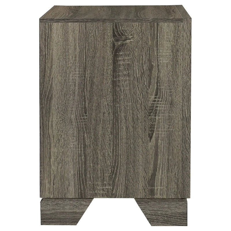 Funston - 2 Drawer Nightstand - Brown Oak