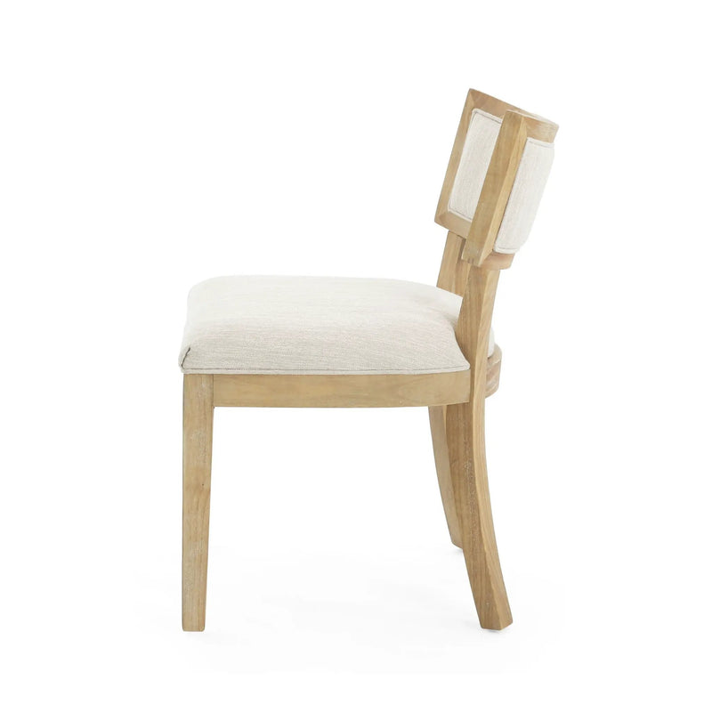 Farmhouse Style Fabric Upholstered Side Dining Chair Set by HouseOfZazla