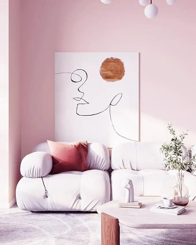 Dimoon 236''x17.7'' Pink Peel and Stick Wallpaper Contact Paper Modern Self Adhesive Wall Paper Removable Renter Friendly Textured Solid Color Shelf Cabinet Vinyl Roll (236''x17.7'',Light Pink) by GreenHaven Gardens