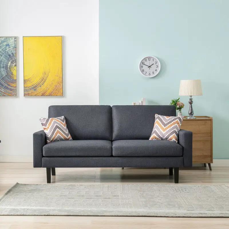 Bahamas - Minimalistic Sofa With 2 Throw Pillows by Unique Piece Furniture