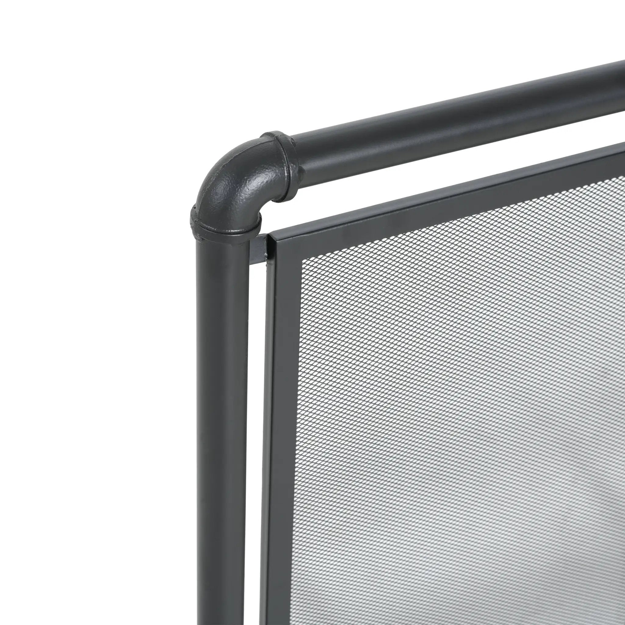 Celeste 1 Panel Iron Fireplace Screen 36" W x 29" H by HouseOfZazla