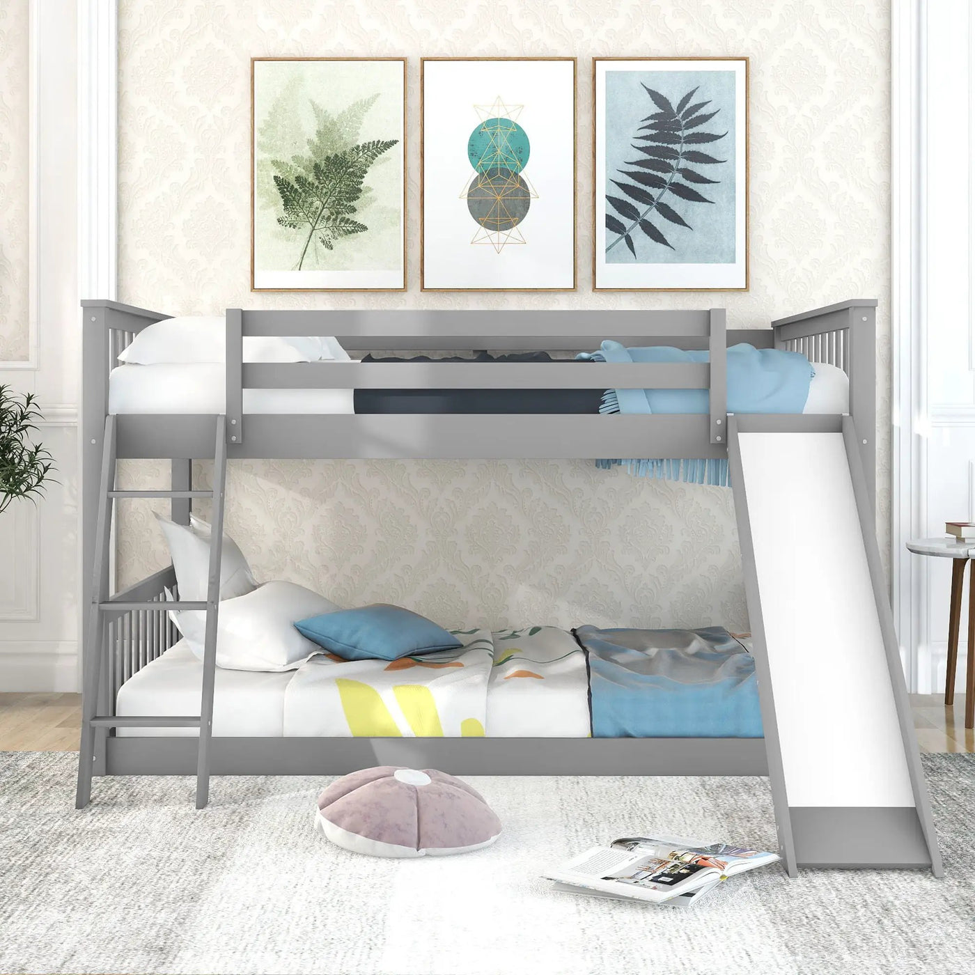 Bunk Bed & Convertible Slide And Ladder by Unique Piece Furniture