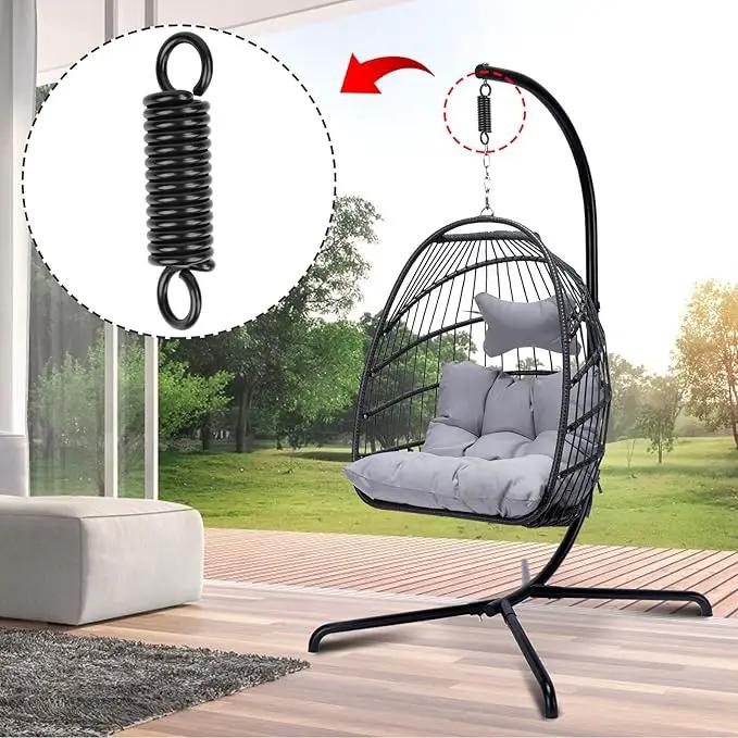 Hammock Spring Swing Hanging Hook for Chair Porch Yoga Tree Sandbag,500lbs Weight Capacity,Black by GreenHaven Gardens
