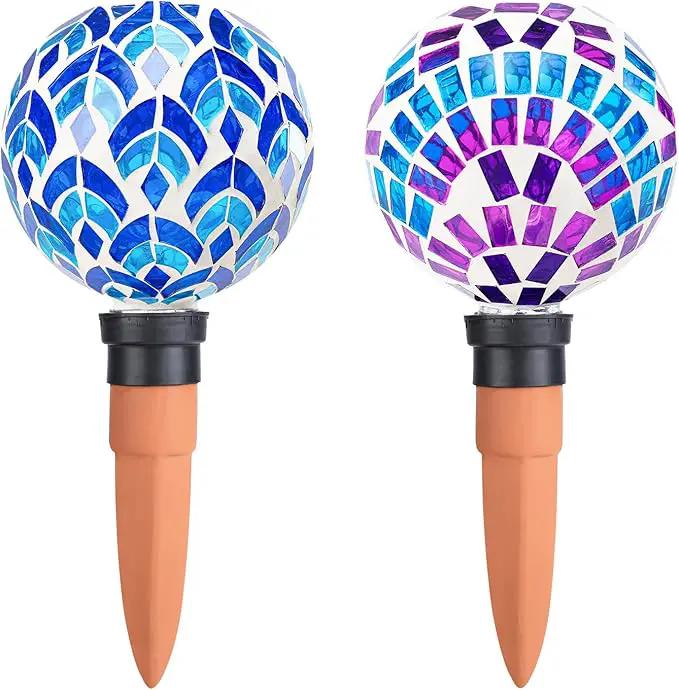Plant Watering Globe Large Self Watering Globes 2 Pack for Indoor Outdoor Plants Self Watering Planter Insert Watering Devices for Plant Lover Gifts by GreenHaven Gardens