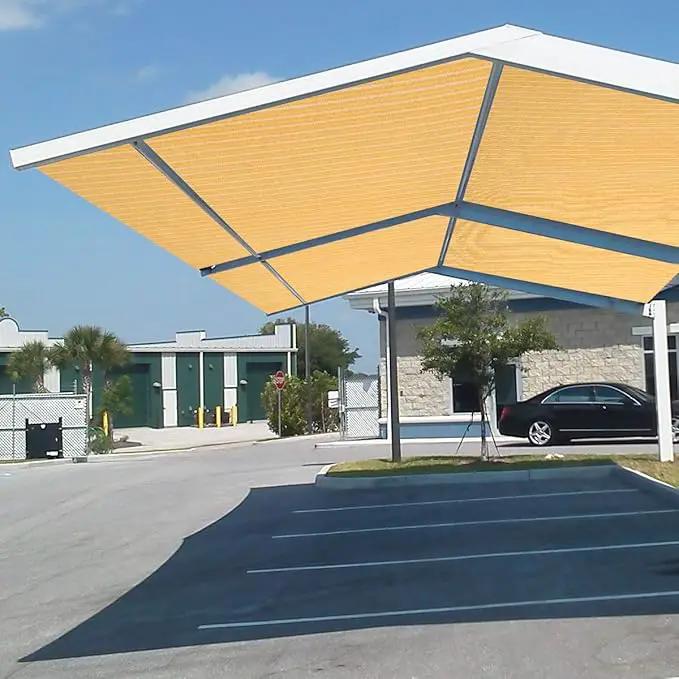 Eden's Decor Straight Flat-Edged Sun Shade Sail Rectangular 14' x 18' Wheat UV-Blocking Outdoor Canopy Fabric Cloth Awning for Pergola Patio Garden Backyard Custom Size by GreenHaven Gardens