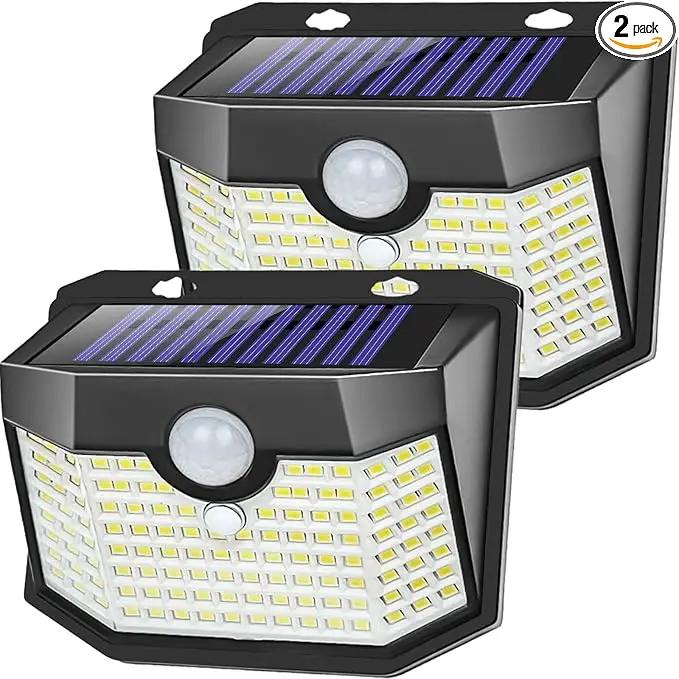Aootek Motion Sensor Light 2 Packs, Solar Lights Outdoor Waterproof with 3 Lighting Modes Solar Powered Wall Lights Outside for Garden Patio Garage Yard Deck by GreenHaven Gardens