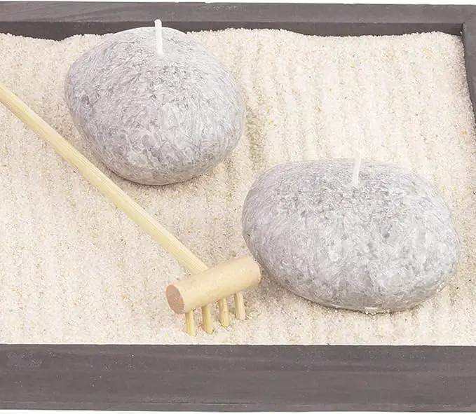 EXCEART 32 Pcs Mini Zen Garden Accessories - Sand & Rock Rake, Wood & Moss Rakes, Sandbox Tools, Bamboo Child Meditation Accessory by GreenHaven Gardens