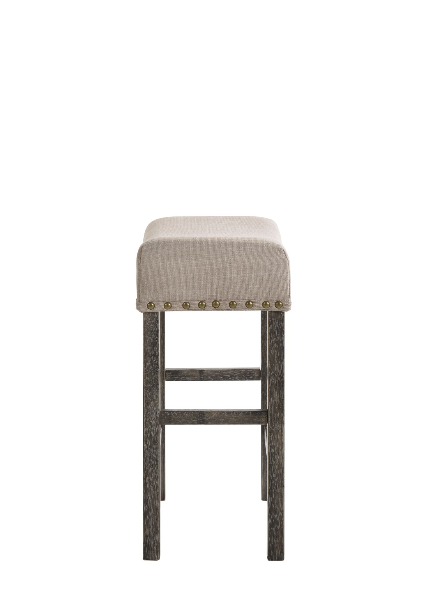 Martha II - Weathered Counter Height Stool (Set of 2) - Gray / Tan by HouseOfZazla