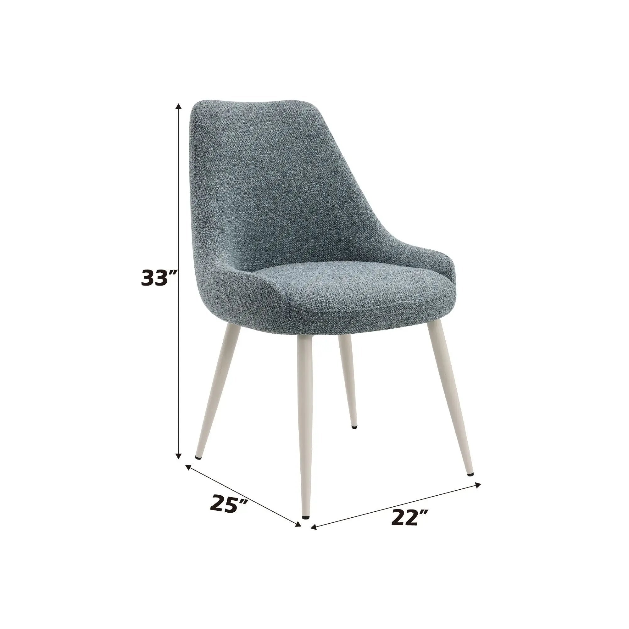 Table Side Chair - Light Blue by Unique Piece Furniture