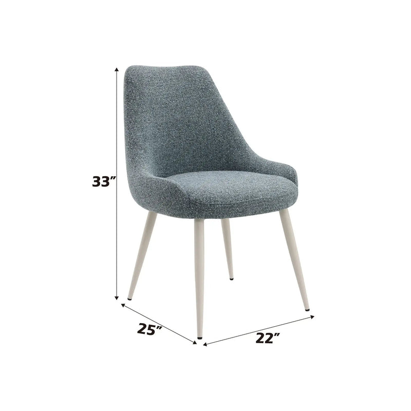 Table Side Chair - Light Blue by Unique Piece Furniture
