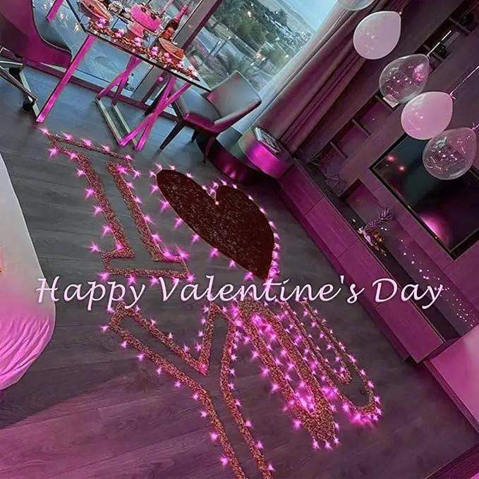 Solar String Lights Outdoor, 2-Pack Total 80FT 200 LED Solar Christmas Twinkle Lights Outside Waterproof Copper Wire 8 Modes Solar Fairy Lights for Garden Tree Party Birthday Christmas Decor (Pink) by GreenHaven Gardens