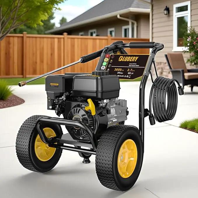 Heavy-Duty Gas Pressure Washer, 3600Psi at 2.7Gpm Power Washer,Portable, 30feet Pressure Hose,Industrial Style,Axial Cam Pump, for Siding, Driveway, House, Car, RV, Paint Preparation etc by GreenHaven Gardens