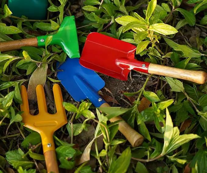 IELEK Gardening Tools Trowel, Rake, Shovel, Spoon, Fork for Gardening Tools Best Outdoor Easter Gift by GreenHaven Gardens
