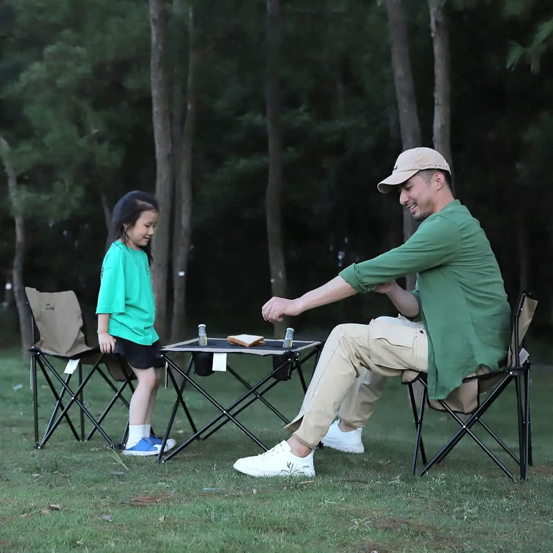 SUNNYFEEL Outdoor Folding Table | Lightweight Mesh Compact Camping Table, Roll Up Top 2 People Portable Camp Tables with Carry Bag for Picnic/Cooking/Beach/Travel/BBQ by GreenHaven Gardens