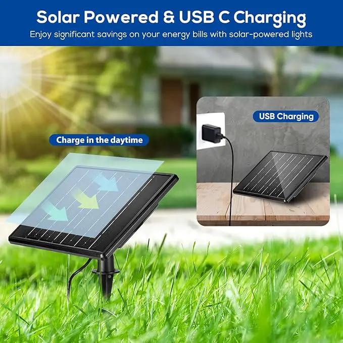 ZYAN Solar Landscape Spotlights Outdoor Waterproof IP65, Bright Solar Powered Garden Yard Spot Lights for Outside Plant, Tree, Pathway, Auto On/Off Wall Lights for Walkway, Patio, Lawn-8 Pack by GreenHaven Gardens