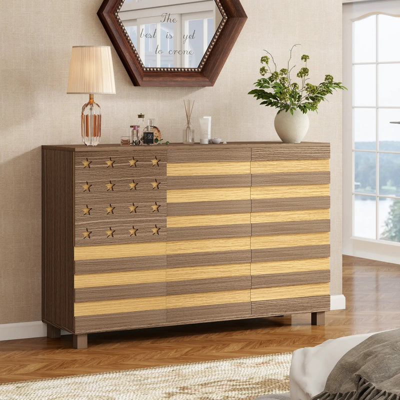 55-Inch Hand-Carved Buffet Sideboard Cabinet by HouseOfZazla