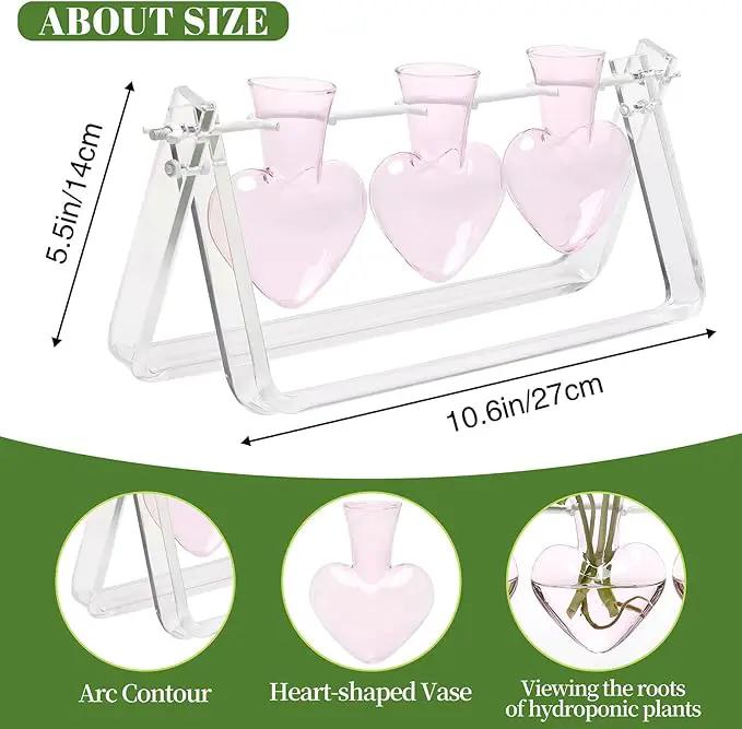 Plant Terrarium Propagation Stations with Acrylic Stand Birthday Gifts for Women Plant Stand Indoor Office Home Decor by GreenHaven Gardens
