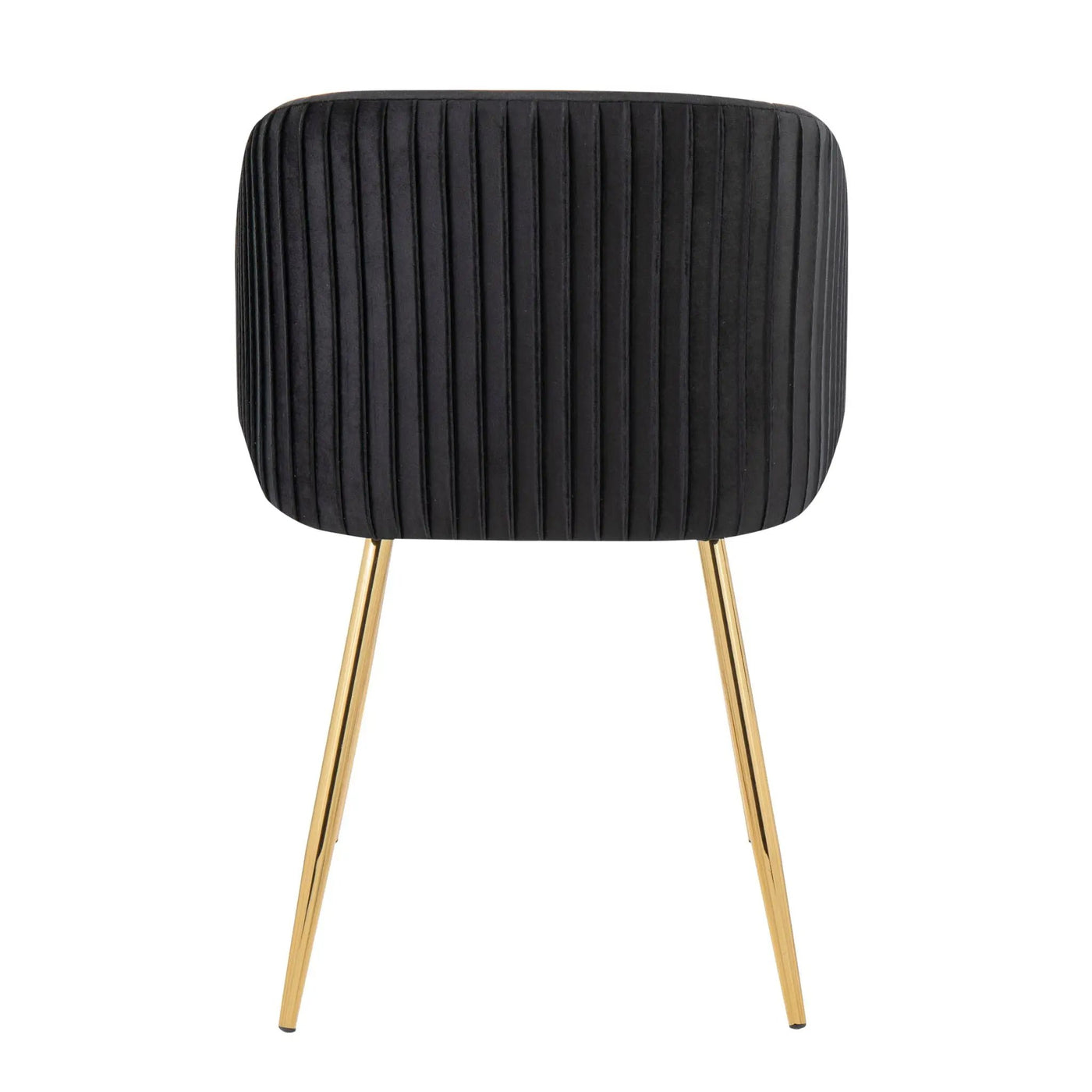 Fran - Pleated Waves Contemporary Chair (Set of 2) by HouseOfZazla