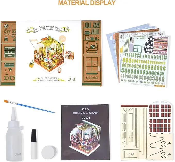 Rolife 1:20 Miniature House Kits-Tiny House Kit-DIY Miniature Dollhouse Kits for Adults-Model Building Craft Kits-Hobbies Gifts for Women and Men by GreenHaven Gardens