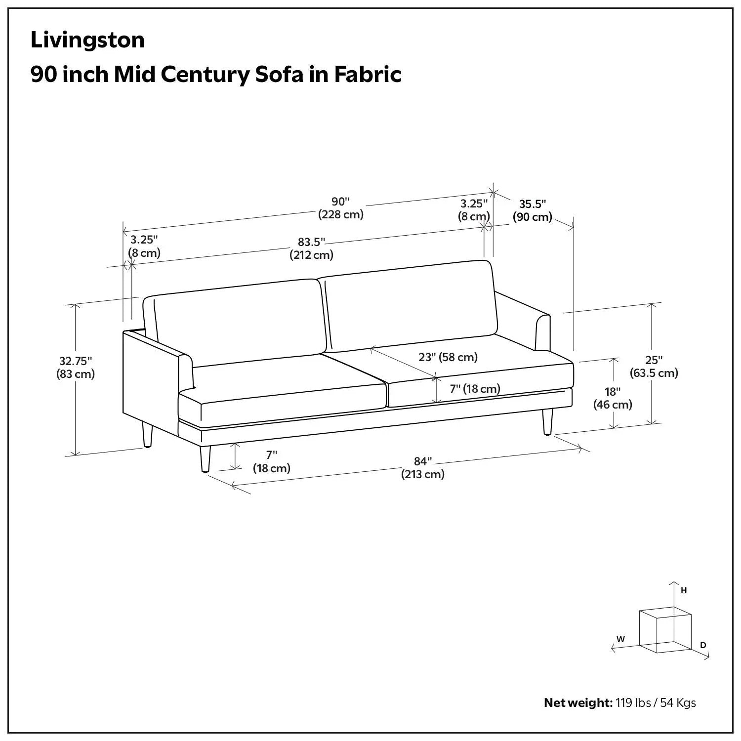 Livingston - Upholstered Sofa by HouseOfZazla