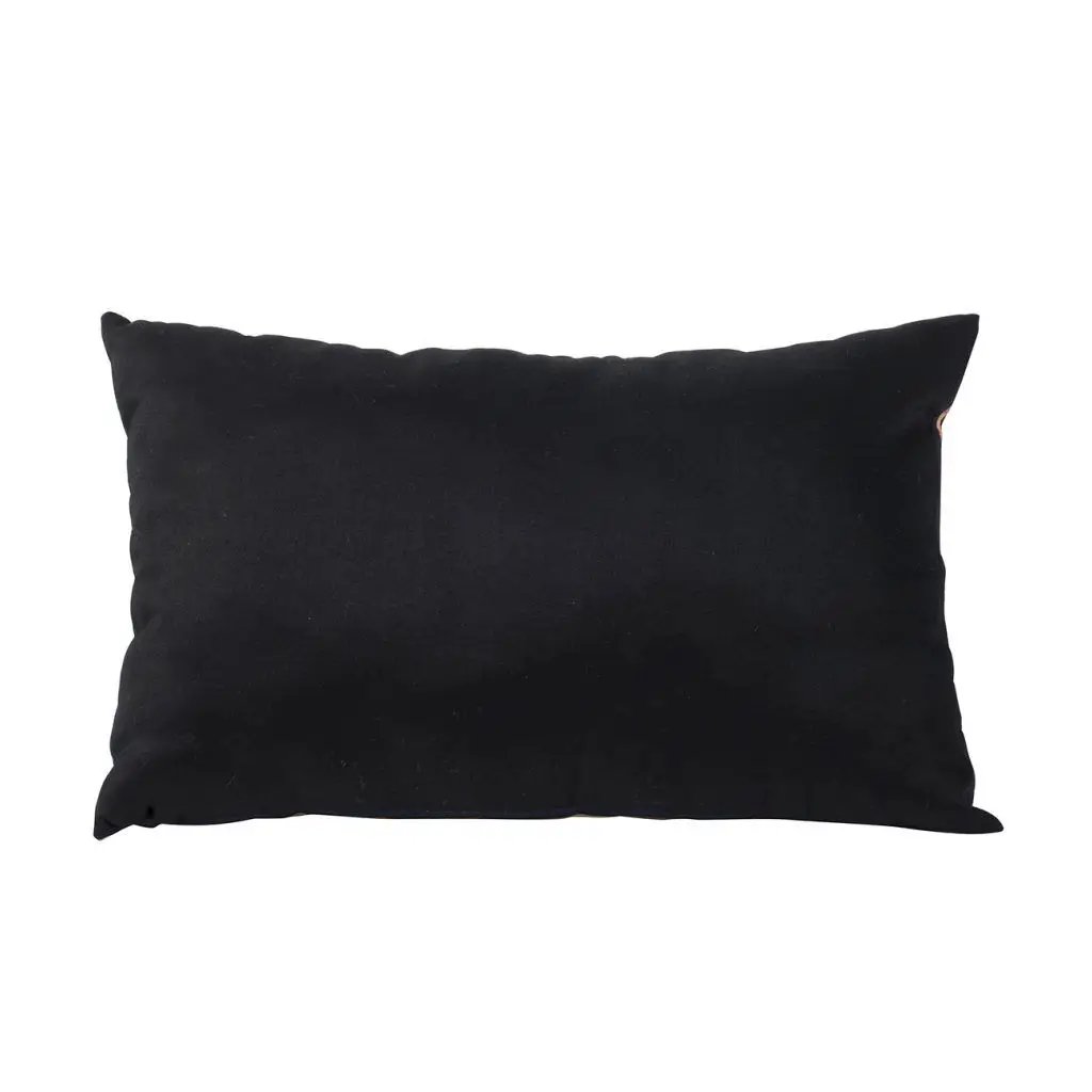 Crow Happy Halloween Pillow - Beige / Black by Unique Piece Furniture