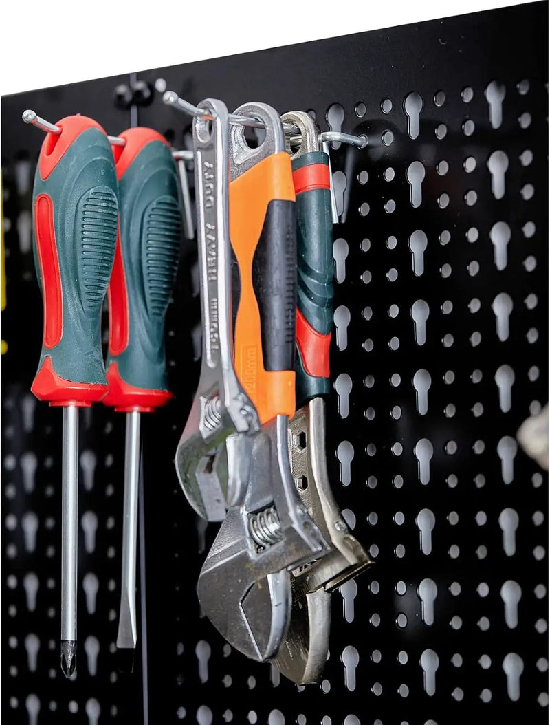 Ultrawall Peg Board Wall Organizer 4 ft. Metal Pegboard Garage Wall Pegboard Tool Storage Kit with Accessories for Garage, 45pcs by GreenHaven Gardens