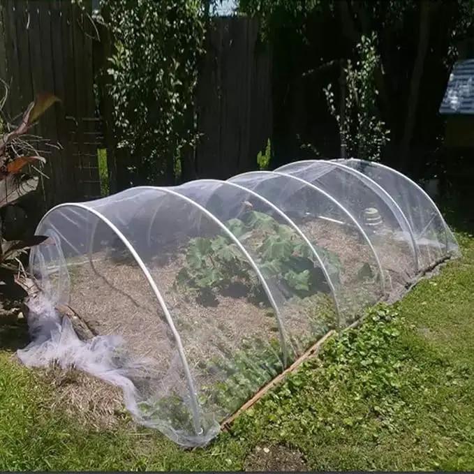 Agfabric Garden Netting 10'x15' Insect Pest Barrier Bird Netting for Garden Protection,Row Cover Mesh Netting for Vegetables Fruit Trees and Plants,White by GreenHaven Gardens