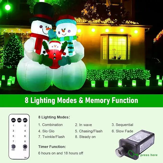Green Christmas Net Lights Outdoor, 360 LED Plug-in With Remote, 12x5 Ft Extendable 8 Modes Waterproof Net With Green Wire for Bushes Gazebo Lawn Patio Garden Tree by GreenHaven Gardens