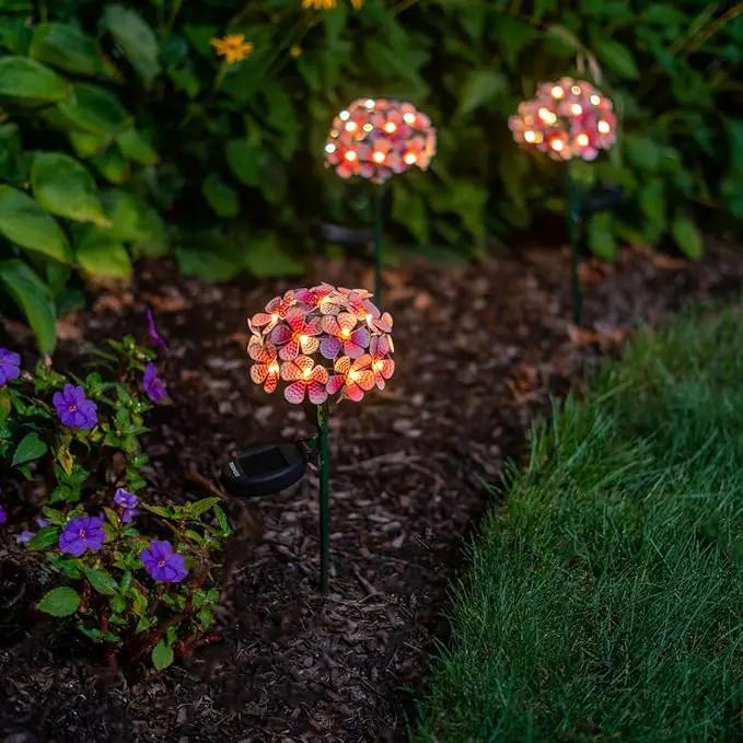 Solar LED Metal Flower Stake Light - Perfect for Your Garden, Patio, Walkway, or Outdoor Living Area - Includes 1 Flower Light by GreenHaven Gardens