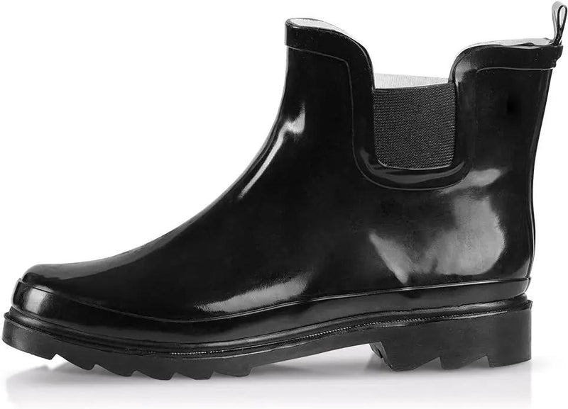 NORTY - Womens Ankle Rain Boots - Ladies Waterproof Winter Spring Garden Boot runs ½ size large by GreenHaven Gardens
