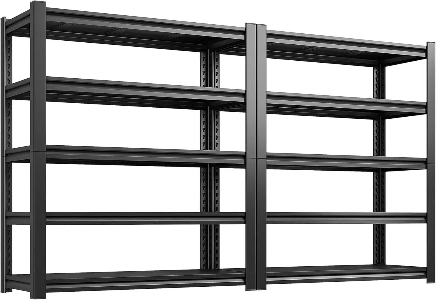 REIBII Garage Shelving 3000 LBS Storage Shelves Adjustable Heavy Duty Shelving Units and Storage Rack for Garage, Basement,2 Pack by GreenHaven Gardens