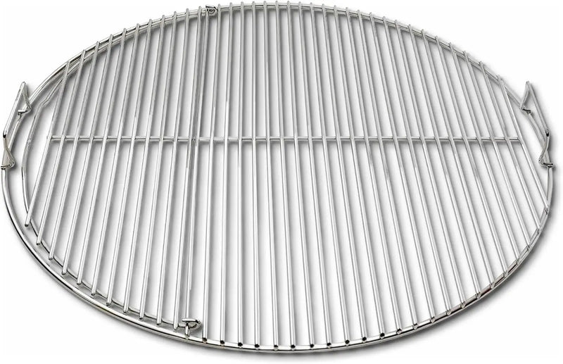 SnS Grills Slow ‘N Sear EasySpin Charcoal Grill Cooking Grate - Compatible with Weber and Other Grills, 2-Zone Stainless Steel Hinged Replacement - Tailgating & Backyard Cooking - 24” Inches by GreenHaven Gardens
