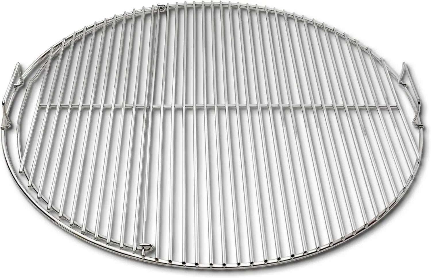SnS Grills EasySpin Charcoal Grill Cooking Grate, 304 Stainless Steel, Large Hinged Opening, Perfect for 2-Zone Cooking, Replacement Grate Compatible with Weber & Other Grills - Fits 22” Kettles by GreenHaven Gardens