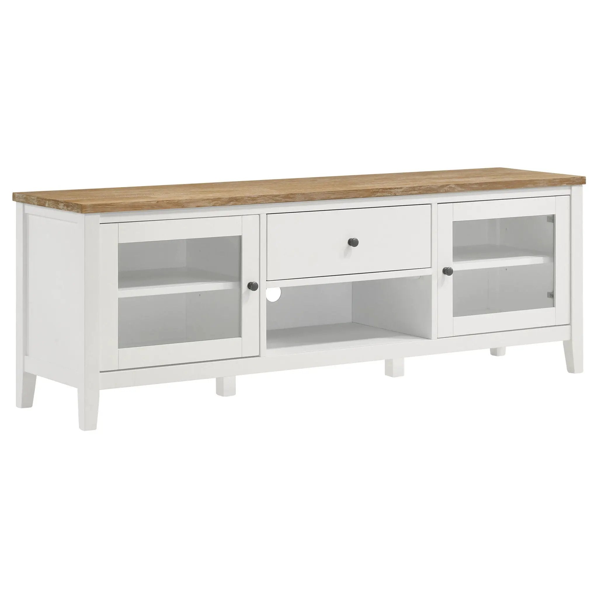 Hollis 3-piece 67-inch TV Stand Entertainment Center White by Unique Piece Furniture
