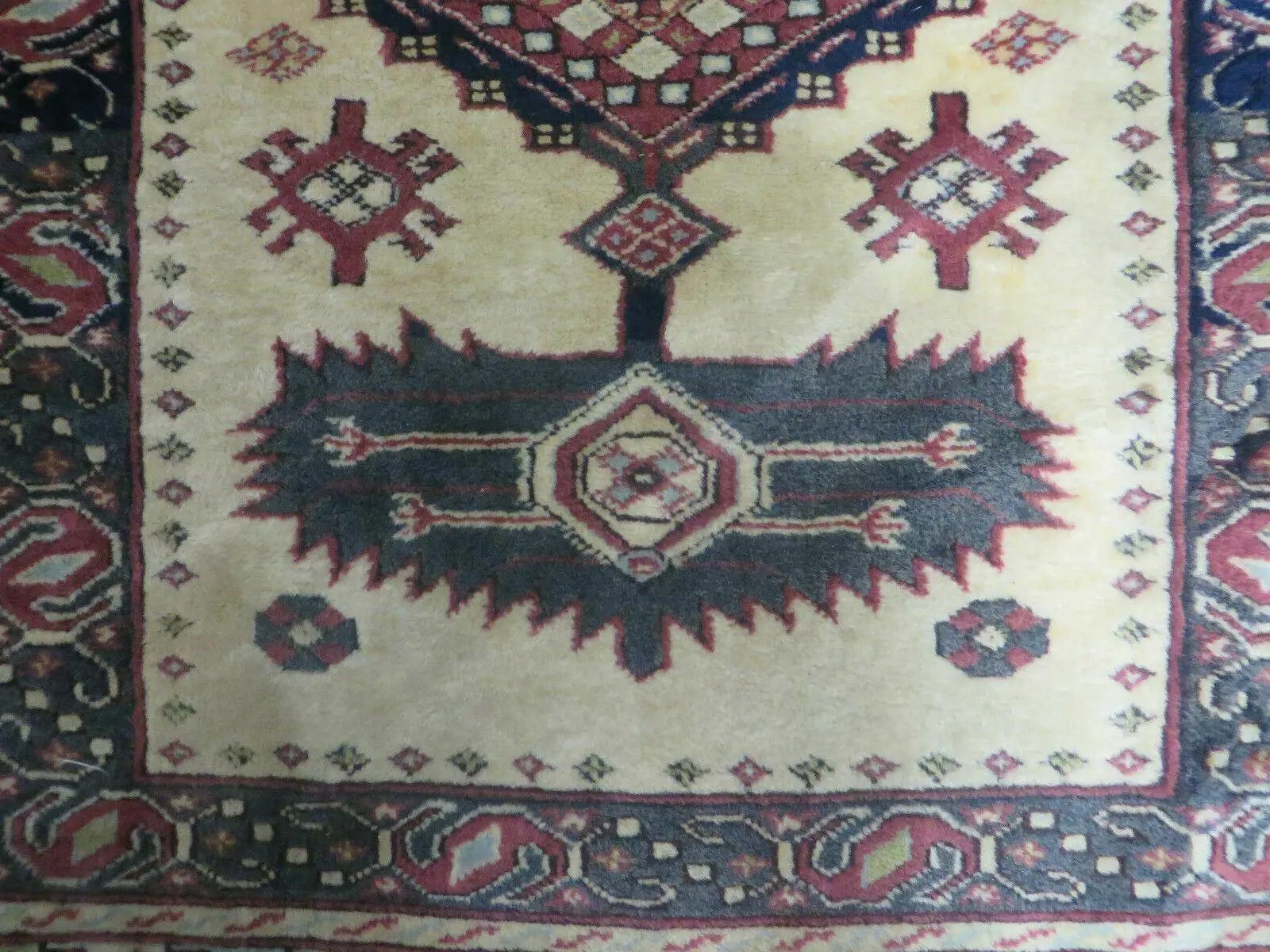 3' X 4' Vintage Handmade Turkish Geometric Oriental Wool Rug Nice by Jewel Rugs