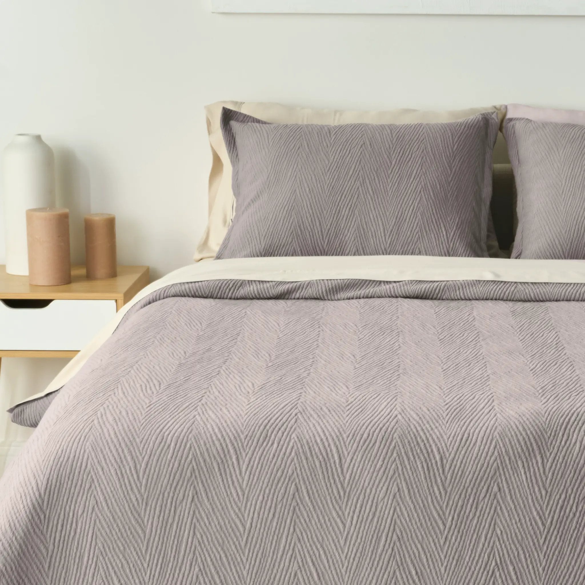 BedGear Performance Duvet Set, King - Taupe/Arrowhead by HouseOfZazla